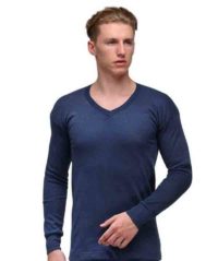 Alfa Lava Men's Premium Thermal Wear V Neck Top (Upper)