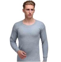 Alfa Body Warmer Men's Cotton Melange Thermal RN Top (Upper)