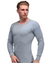 Alfa Body Warmer Men's Cotton Melange Thermal RN Top (Upper) - Image 2