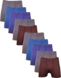 Alfa Stylo Men's Inner Elastic Trunks-Pack of 10